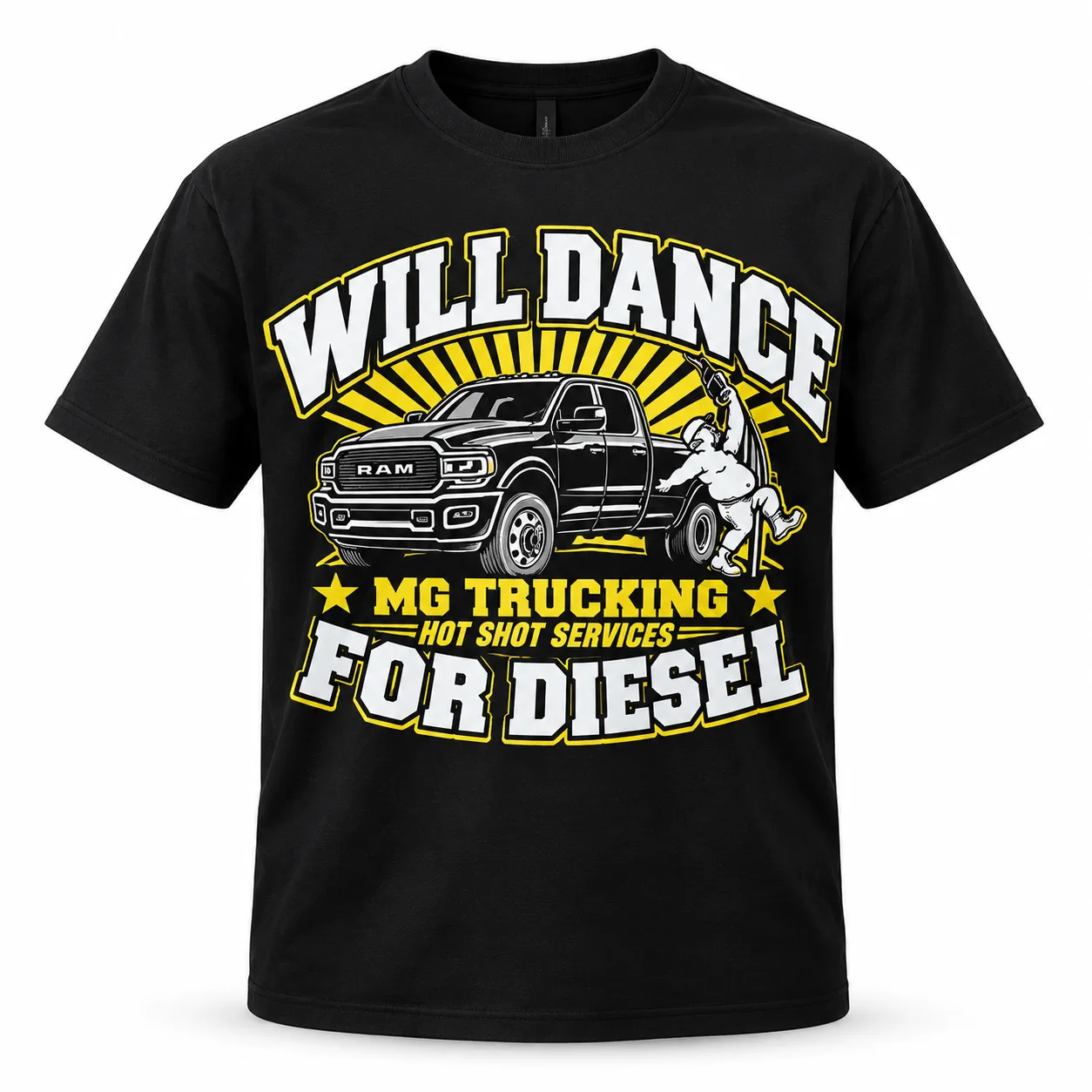 Custom MG Trucking shirt design printed by Some Of A Kind